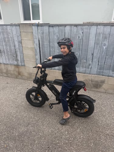 OUXI V8 Mini Fat Bike Elettrica 500W Nera 7 Marce
