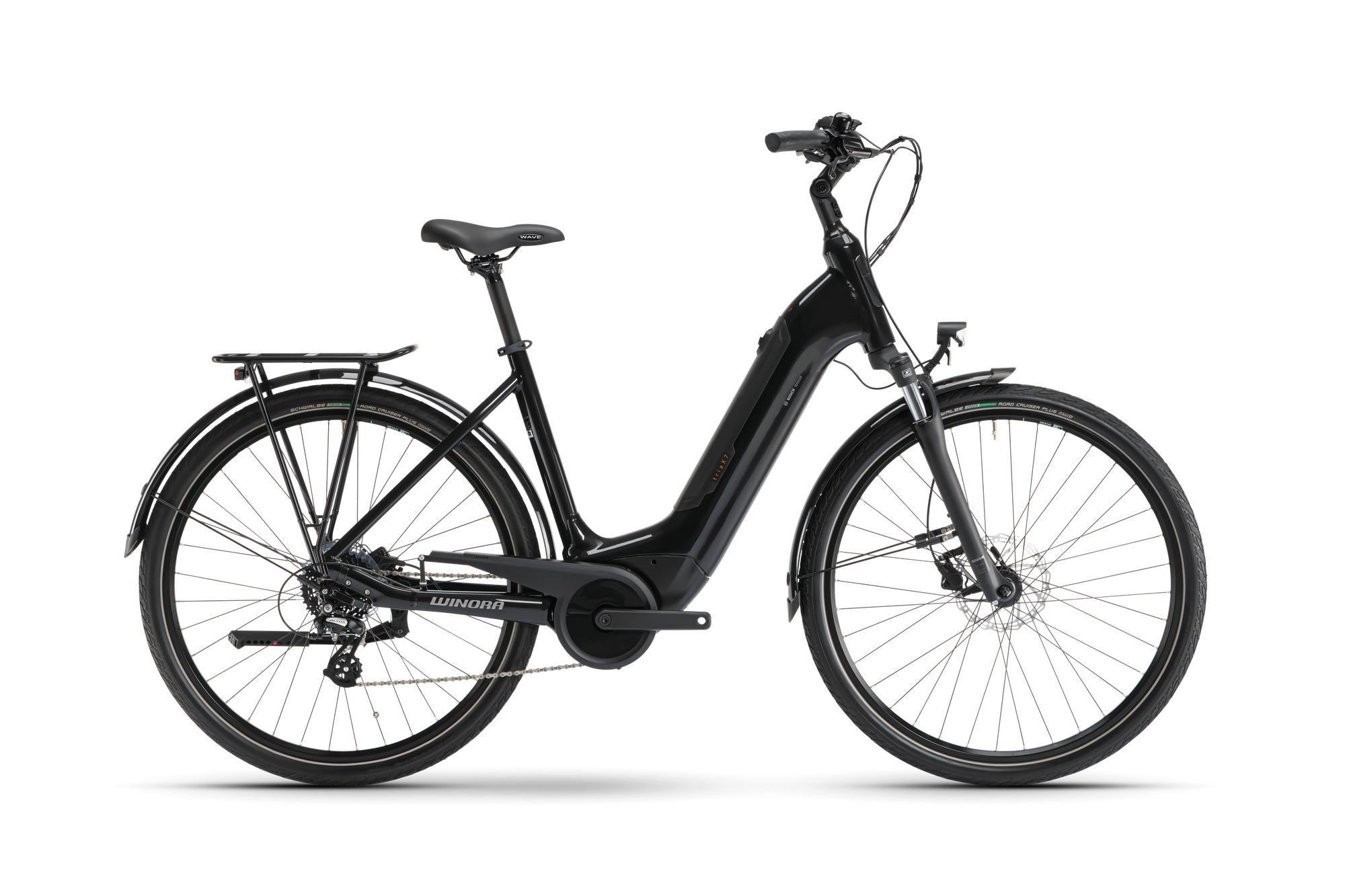 Winora Tria X7 Low bici elettrica telaio city nero 500Wh
