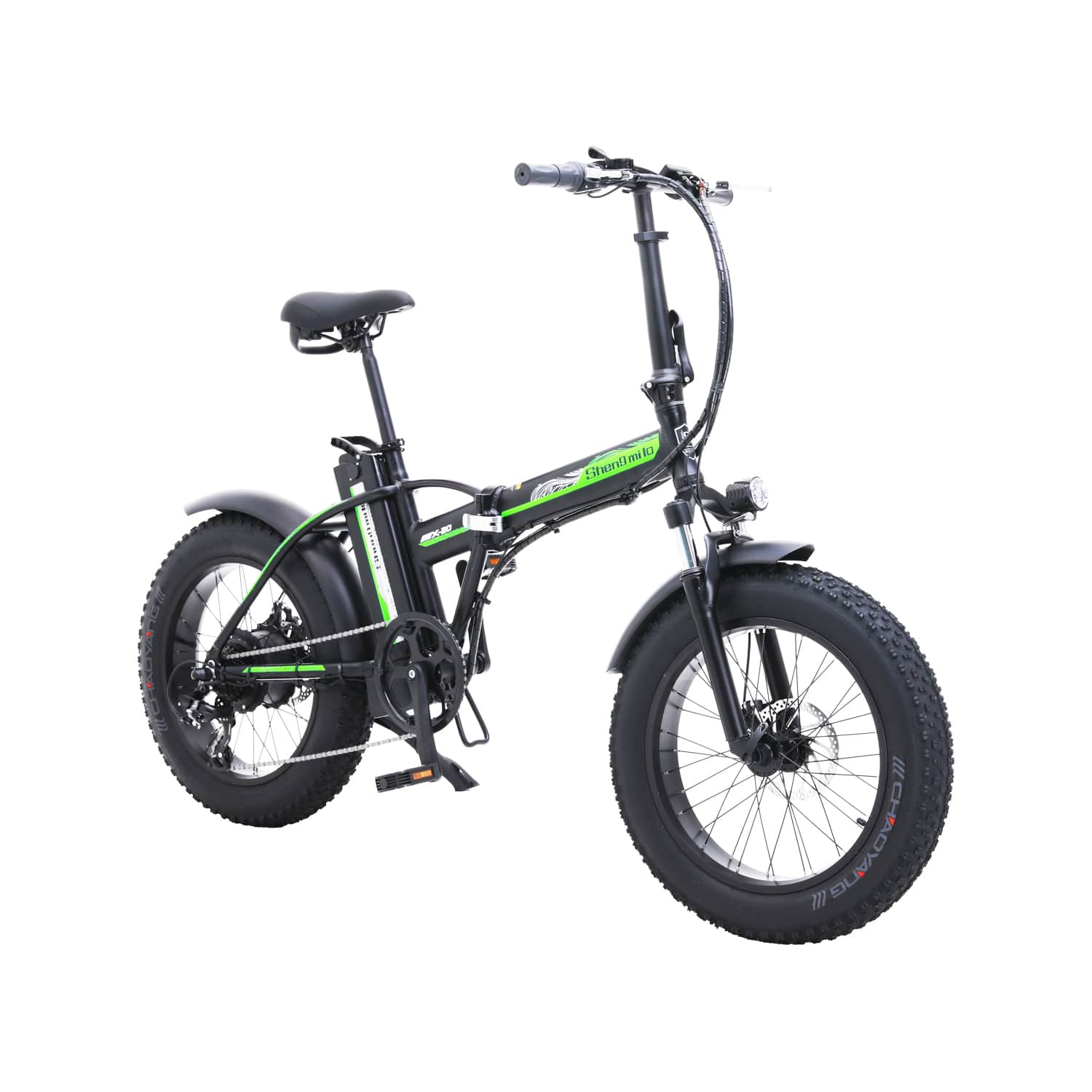 Shengmilo MX20 bici elettrica pieghevole nera fat urbana
