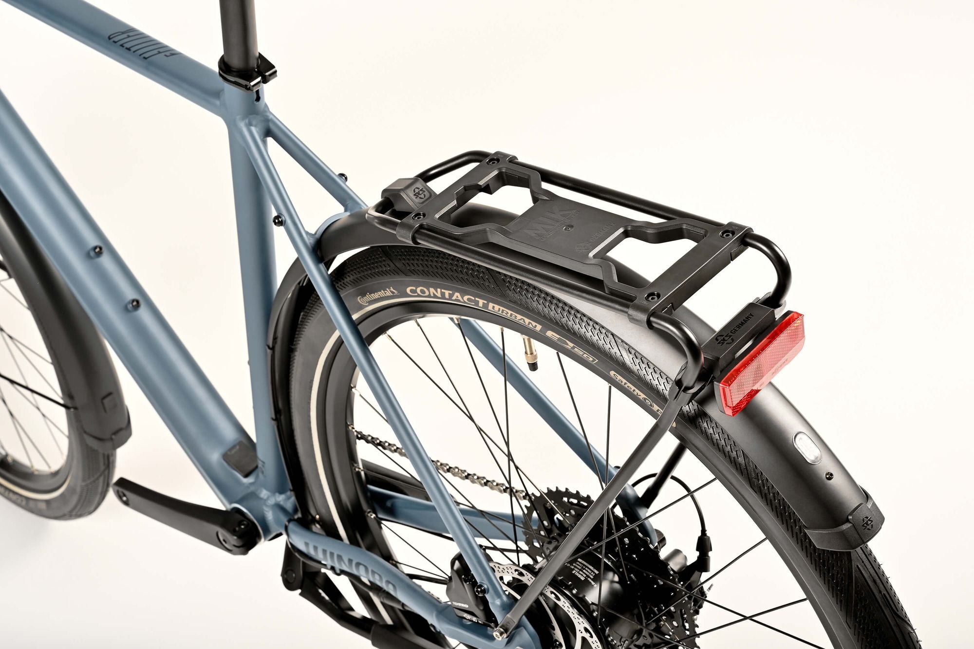 Winora E-Flitzer bici elettrica telaio alto grigia 16,5kg