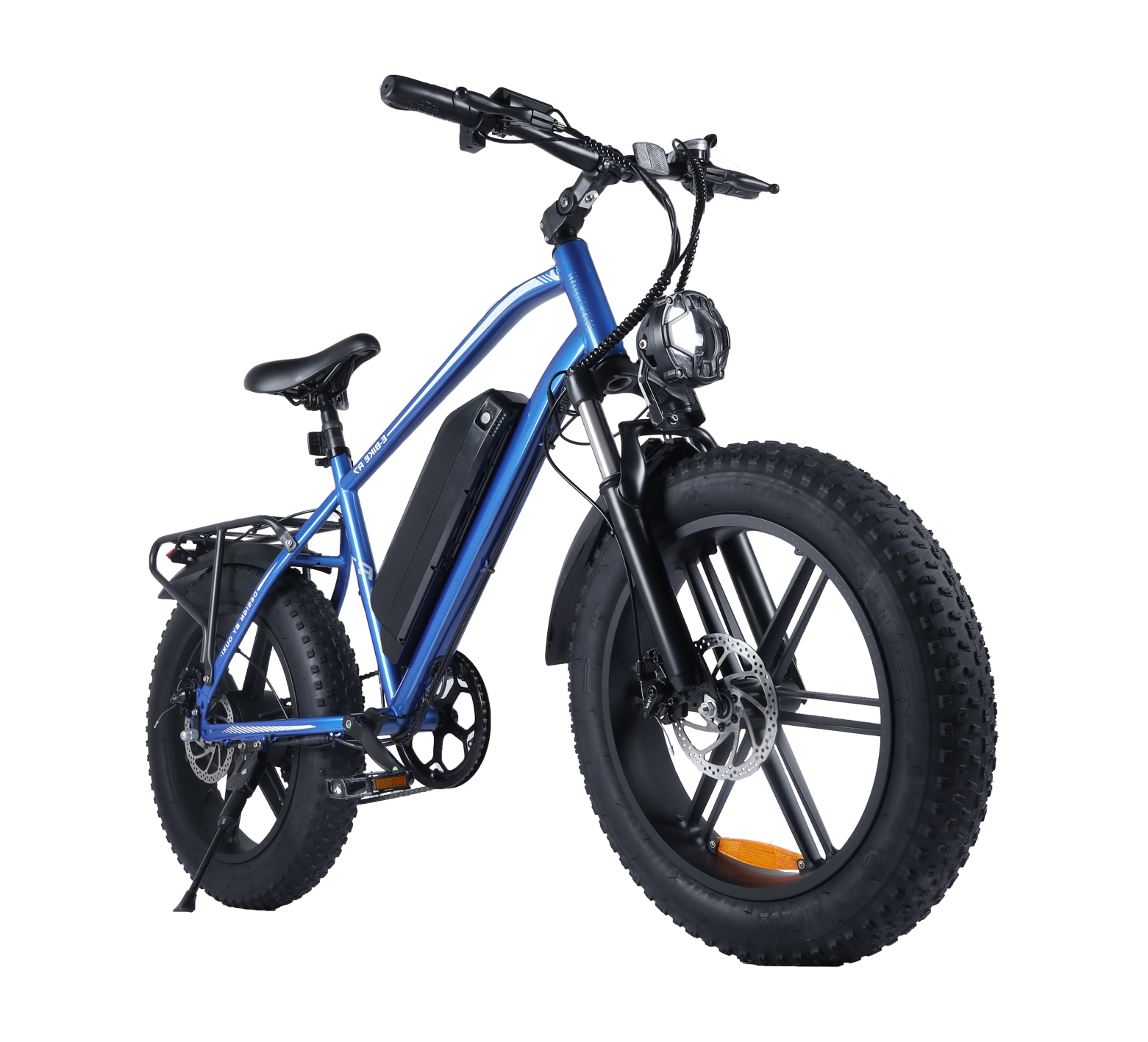 OUXI R7 Bici Elettrica Fat Bike 750W 48V 15Ah Nera