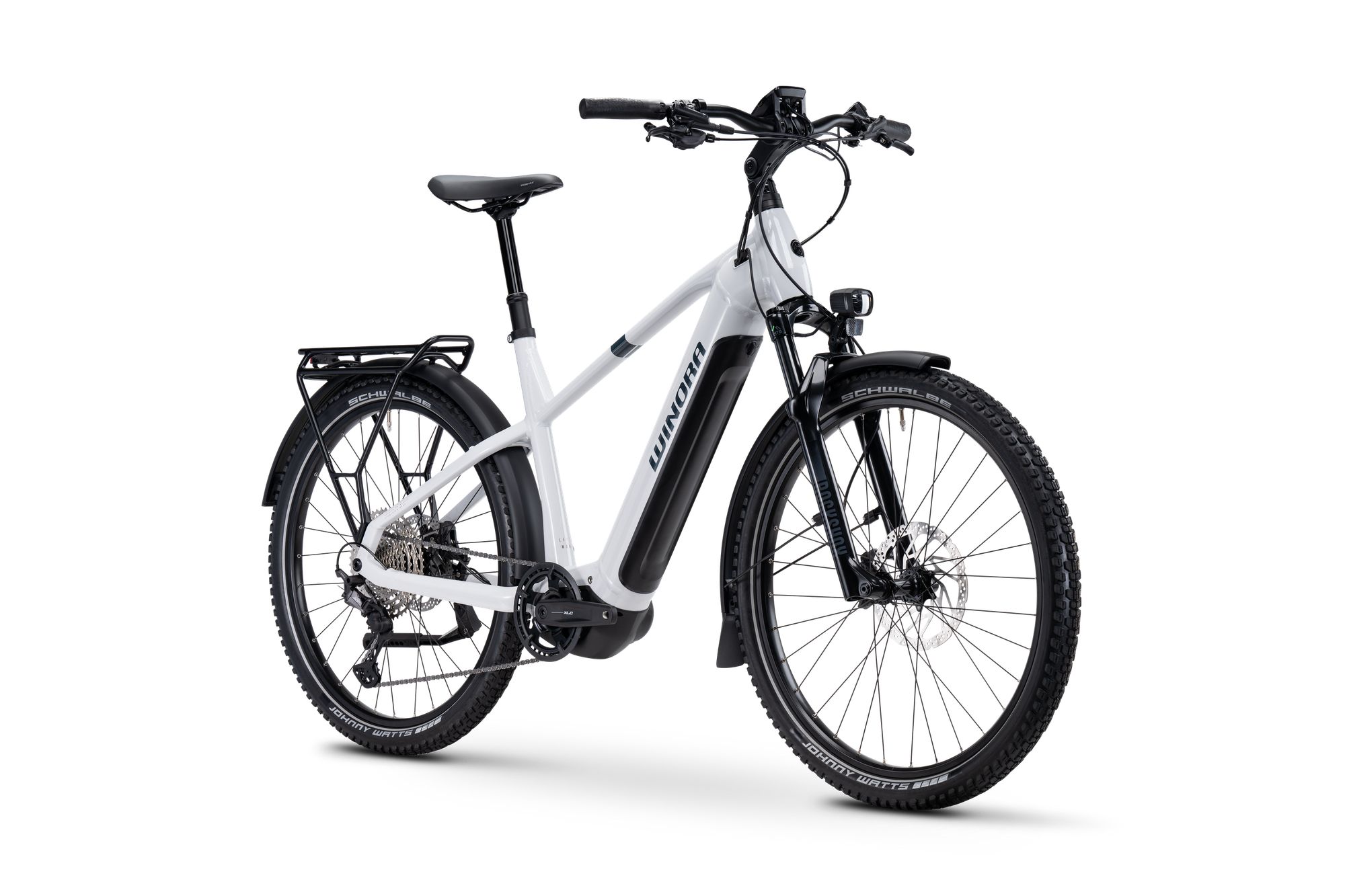 Winora Yucatan X12 Pro ebike telaio trekking 720Wh fumo