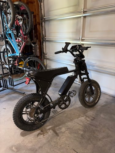 OUXI V8 Mini Fat Bike Elettrica 500W Nera 7 Marce