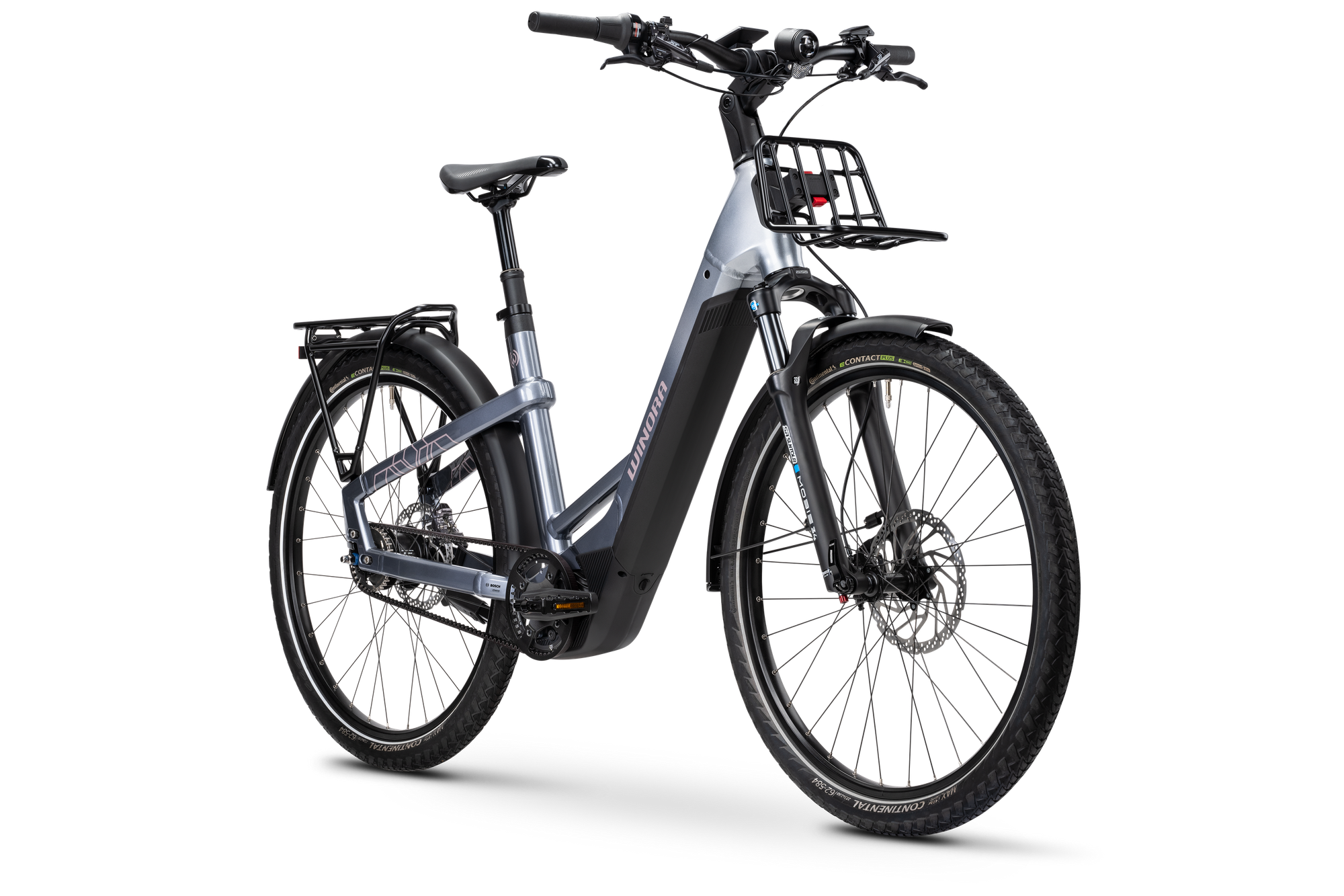 Winora Yakun R5 Pro bici elettrica trekking cinghia