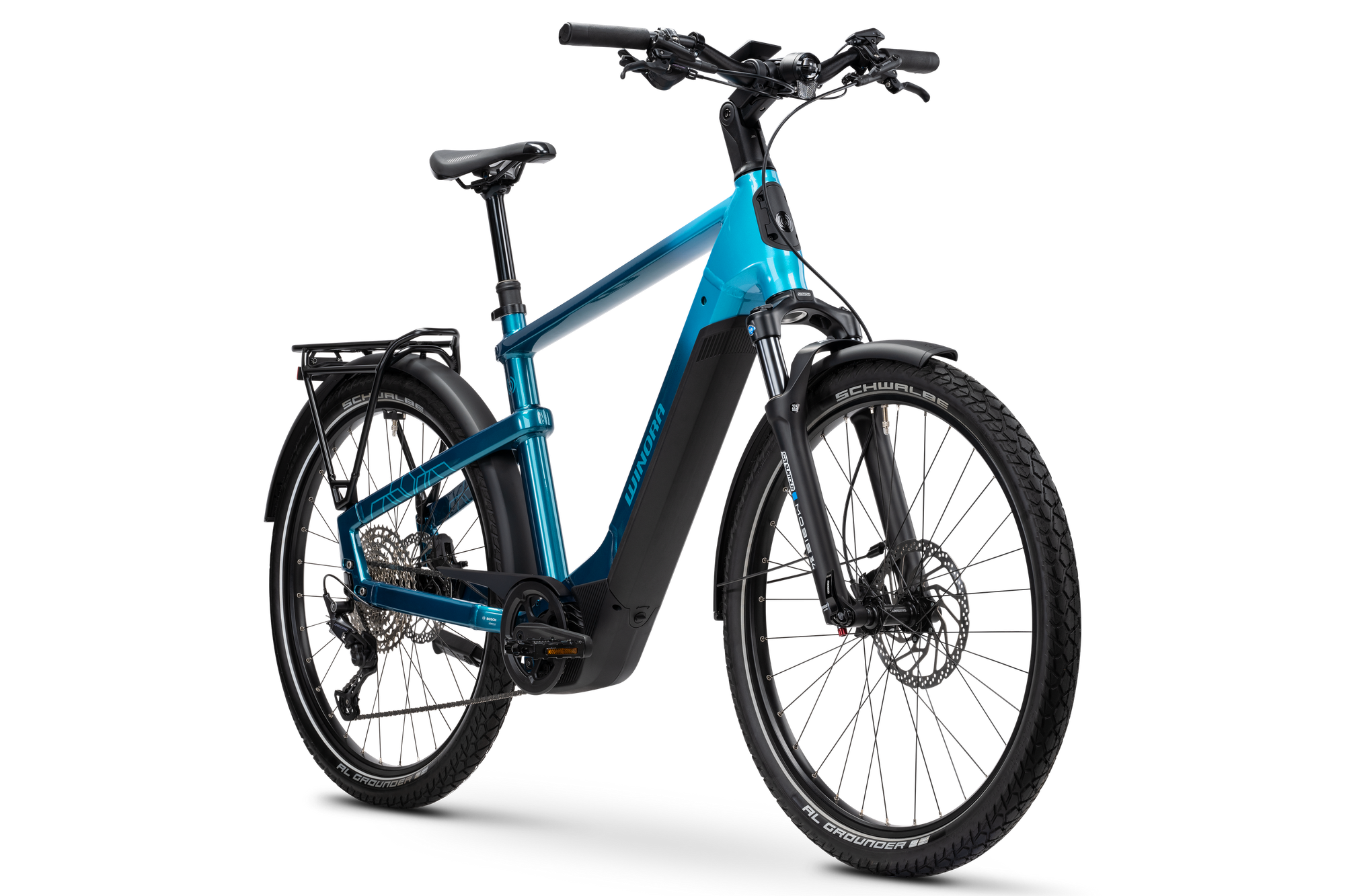 Winora Yakun X12 ebike trekking blu M 800Wh