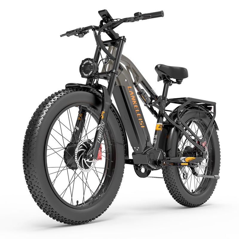 Lankeleisi MG800MAX E-bike 2X1000W Fat Bike Orange Doppio Motore