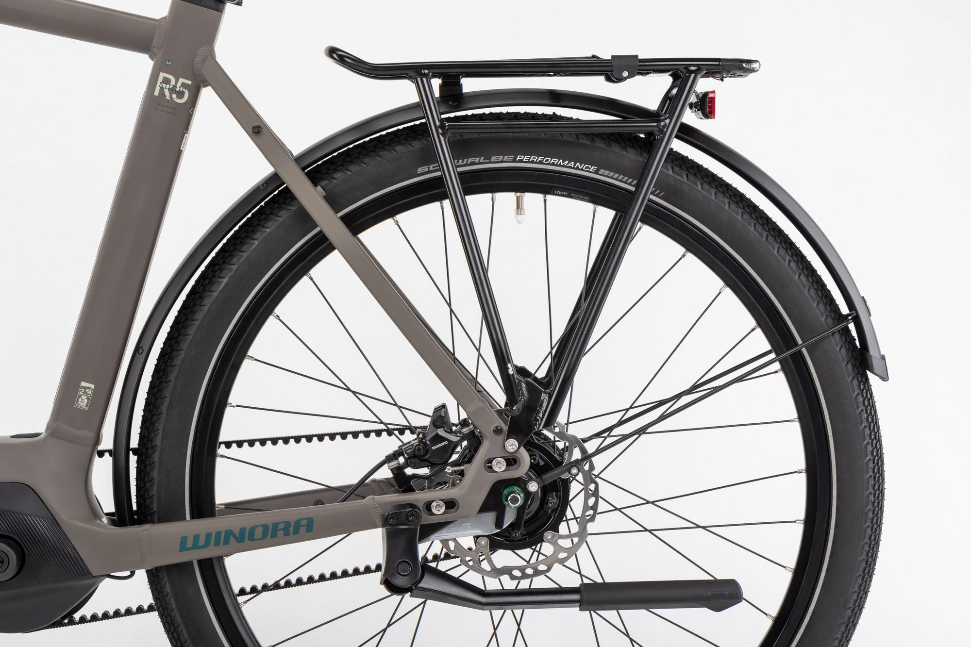 Winora Sinus R5 bici elettrica city telaio alto marrone