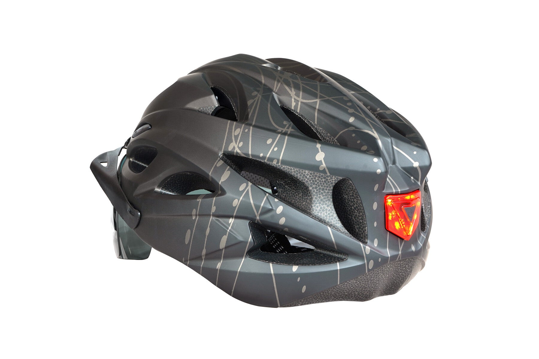 Himiway Casco bici adulto con visiera luce LED 57-61 cm