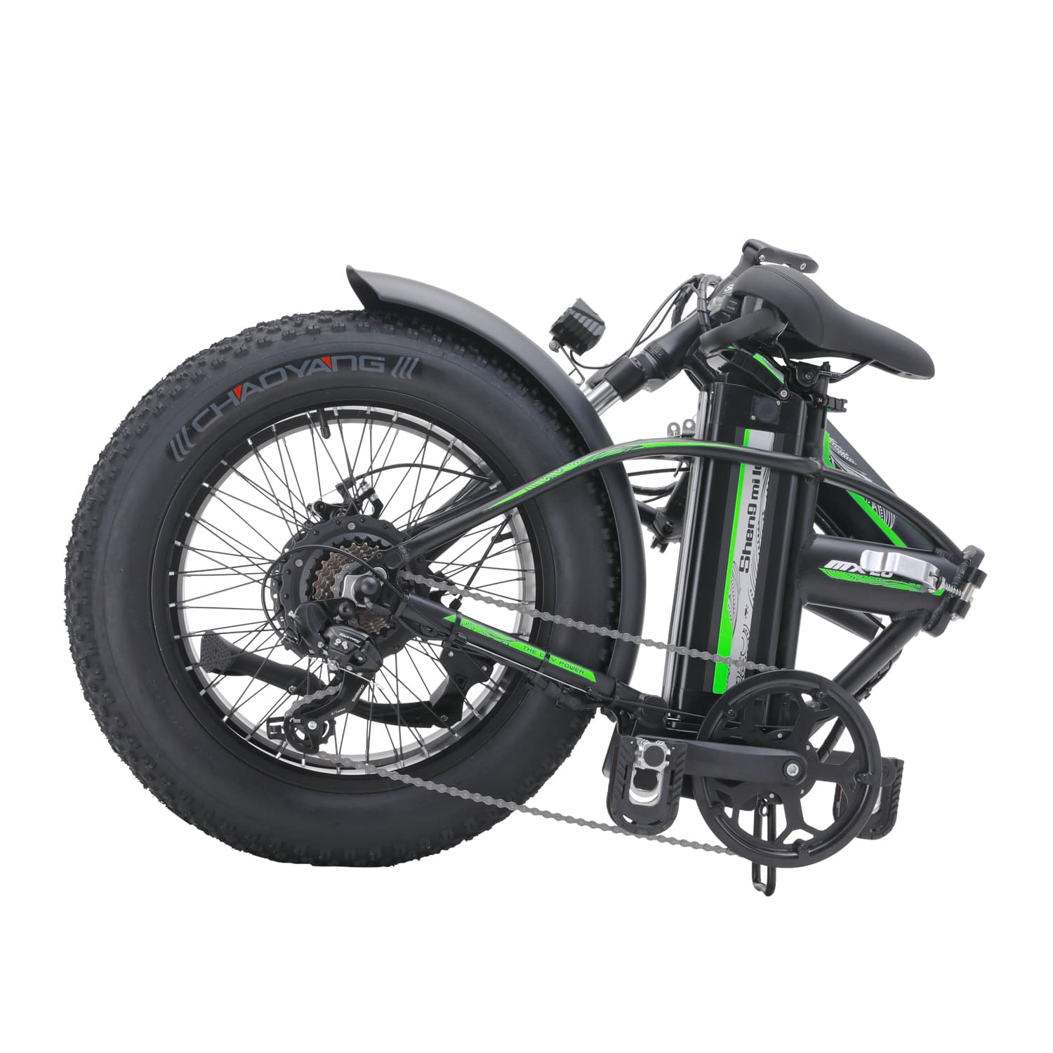 Shengmilo MX20 bici elettrica pieghevole nera fat urbana