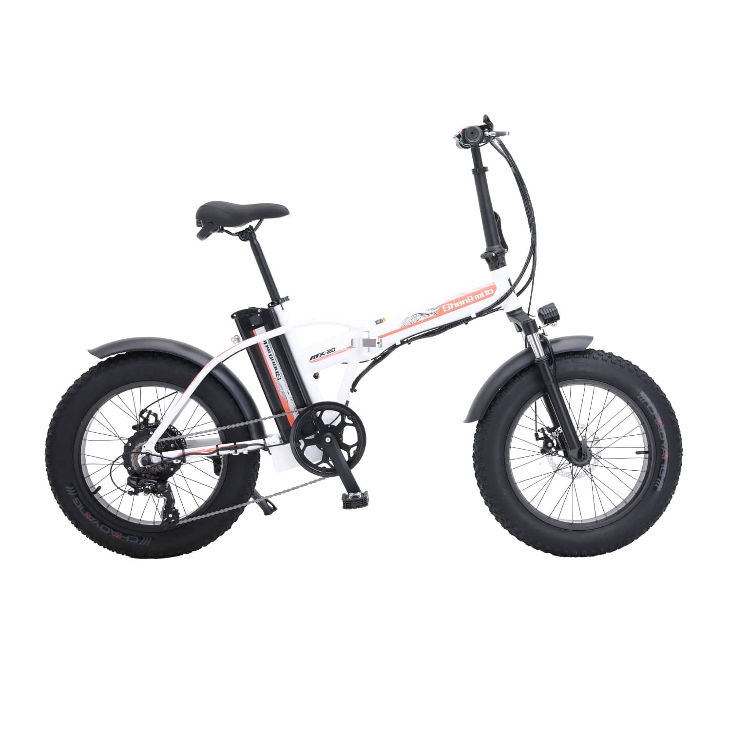 Shengmilo MX20 bici elettrica pieghevole bianca 20" fat
