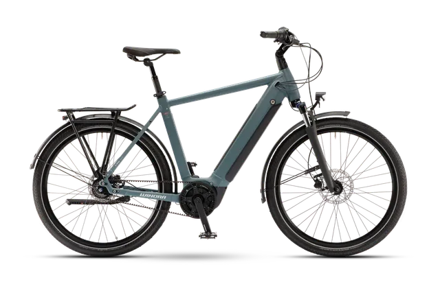 Winora Sinus R8E bici elettrica telaio alto grigio blu Bosch
