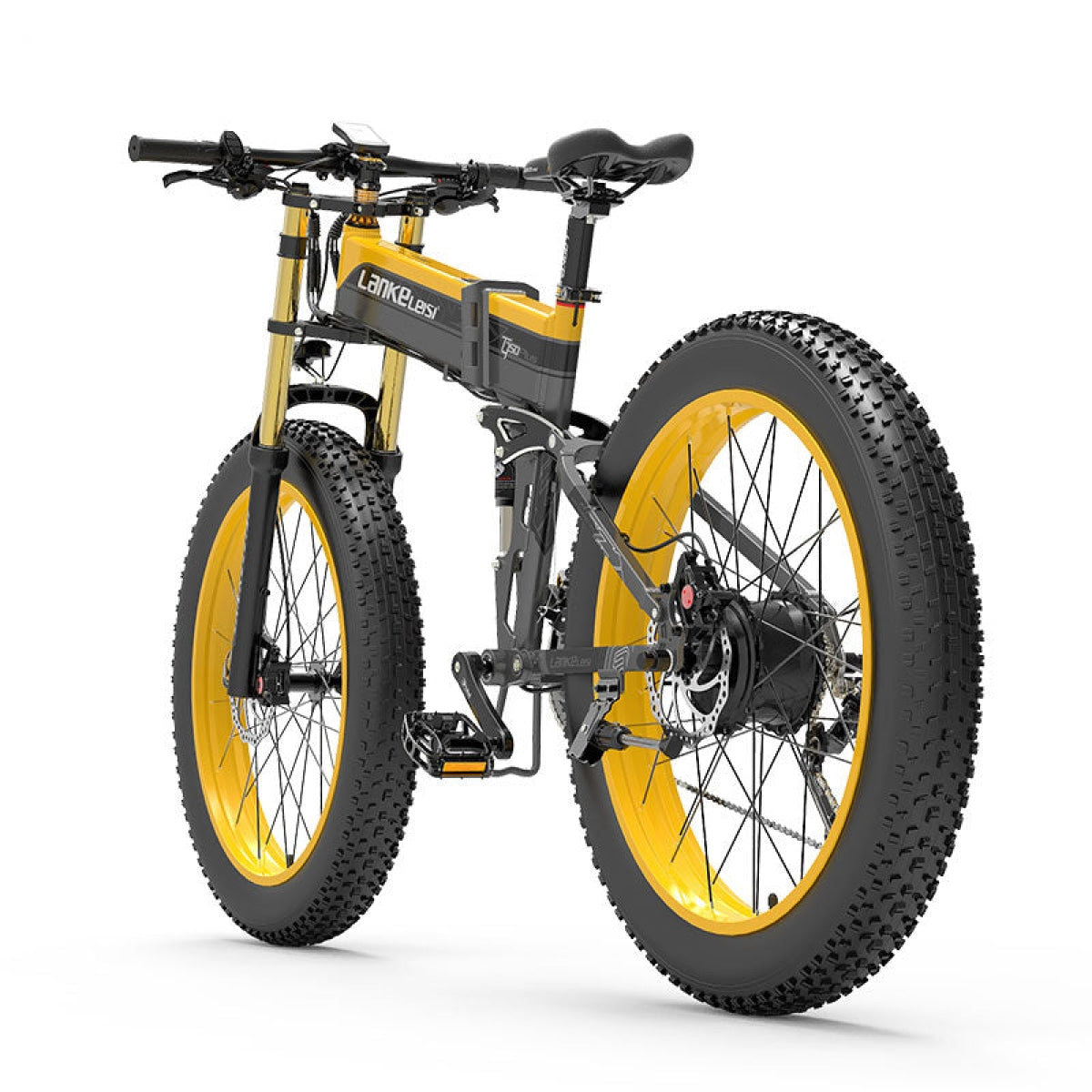 Lankeleisi XT750PLUS bici elettrica Green 250W fat bike trekking