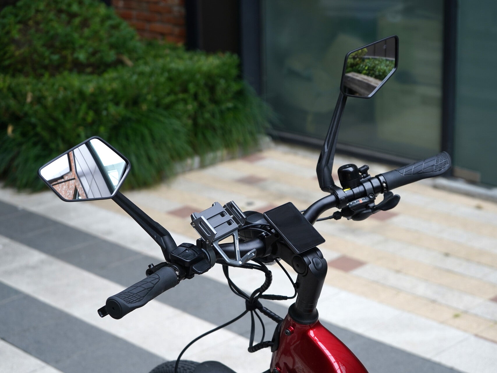 Himiway Porta telefono bici elettrica alluminio 360° manubrio