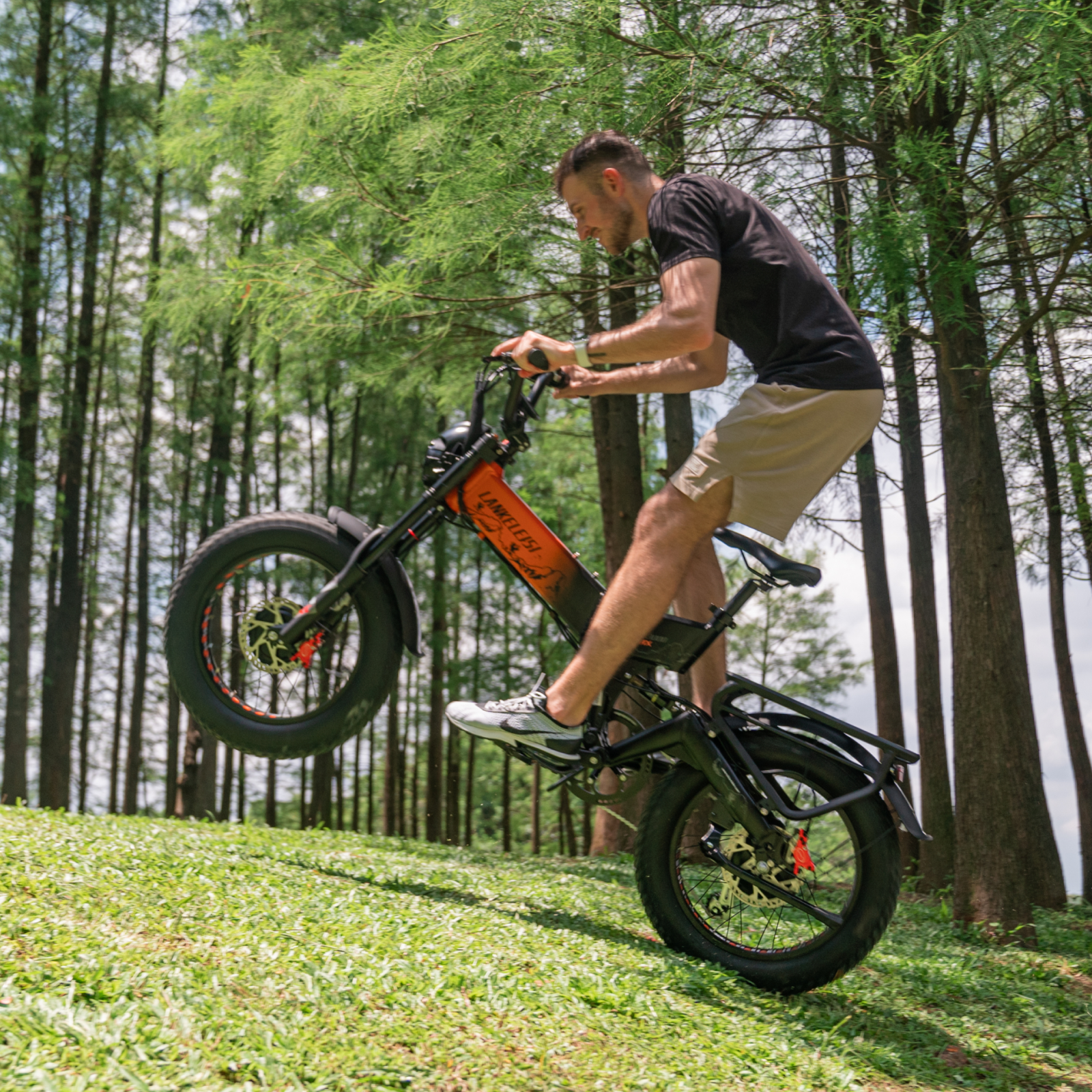 Lankeleisi X3000MAX E-bike 2x1000W grigia fat