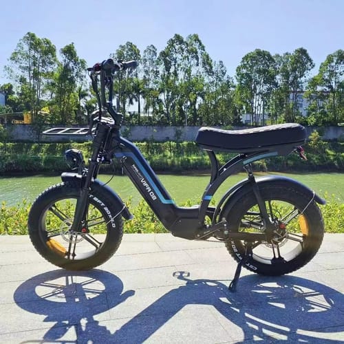 OUXI Q8 750W Bici Elettrica Nera Fat Bike 48V 20Ah