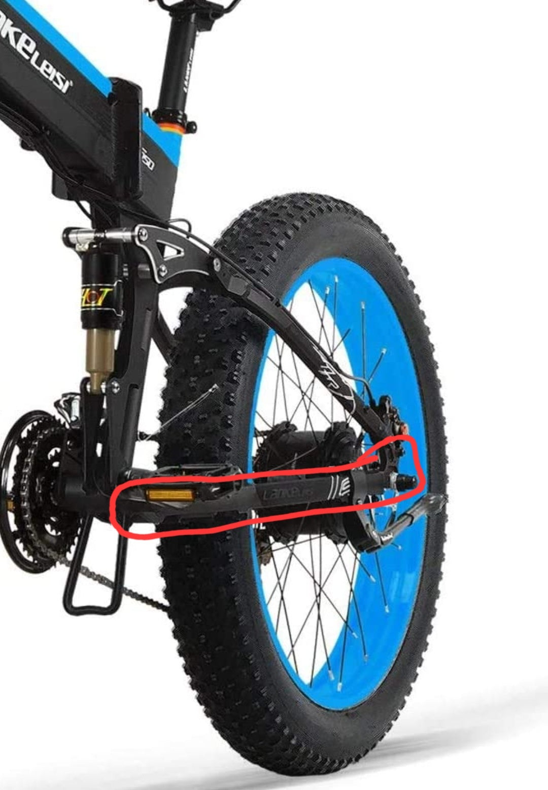 Lankeleisi Motore Bici Elettrica Triangolo Posteriore Telaio Ruota