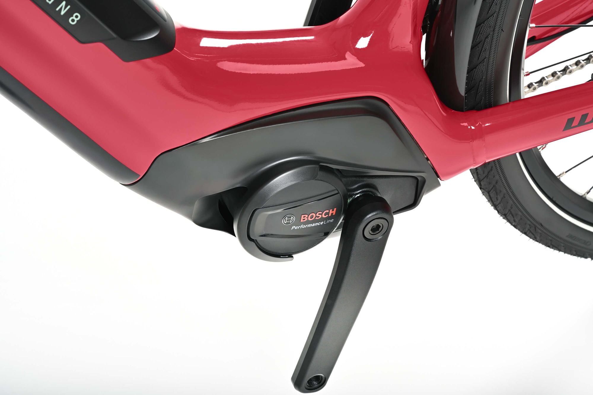 Winora Tria N8 Low bici elettrica city passo basso rossa