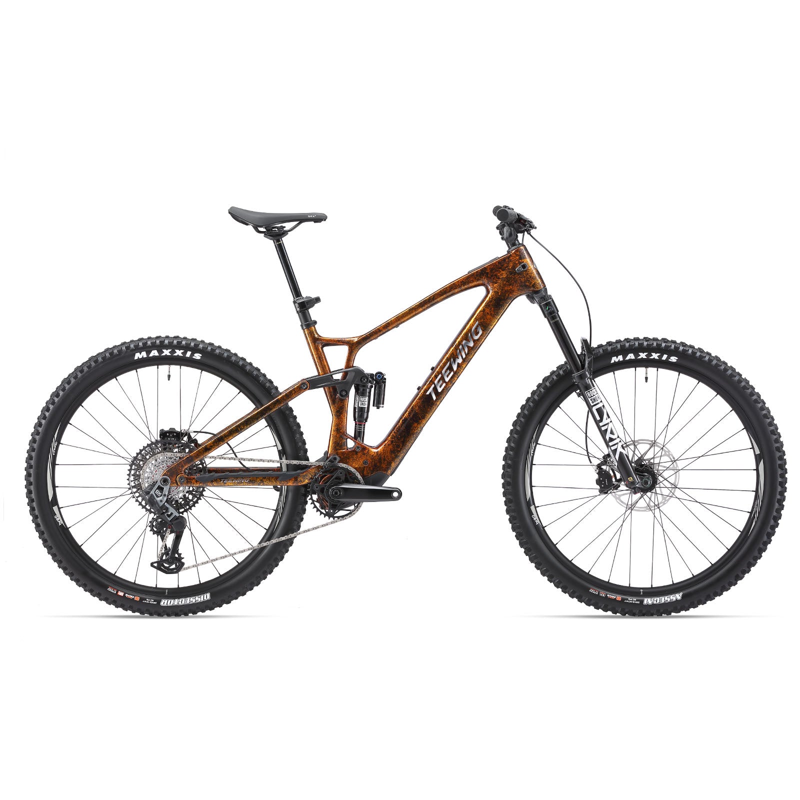 Teewing Turbo Force Pro bici elettrica Impasto Brown carbonio