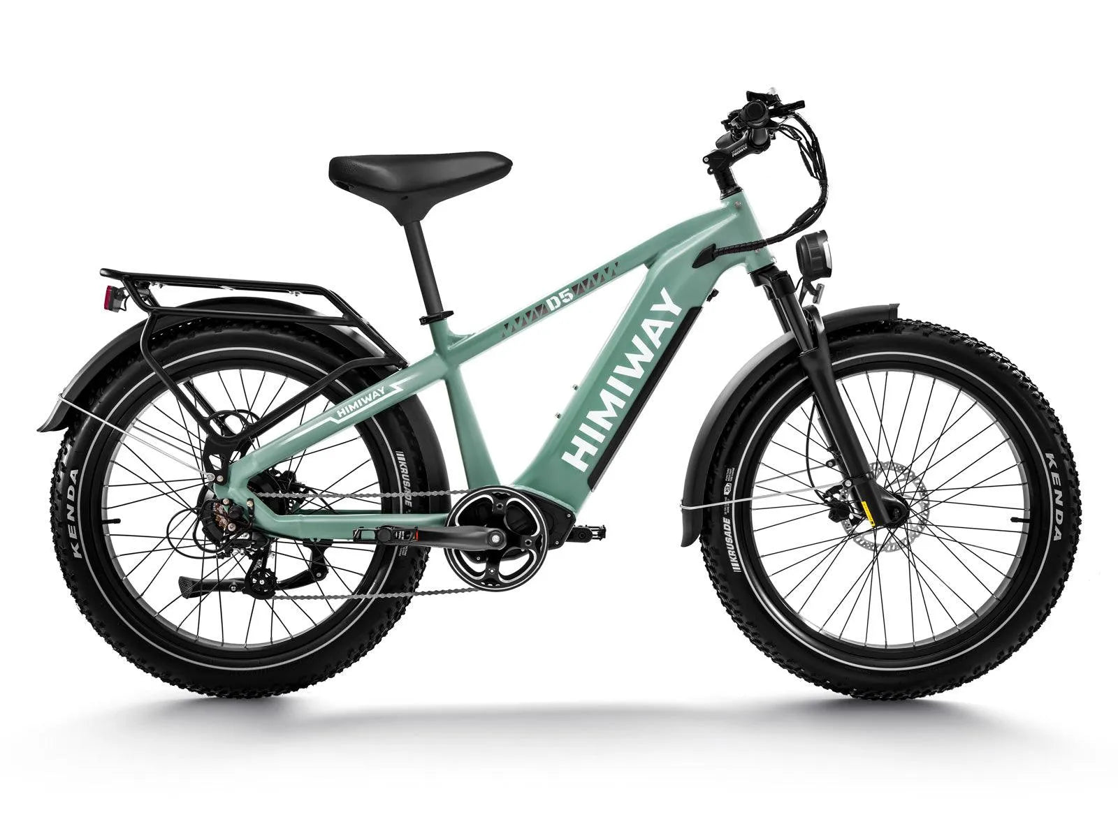 Himiway D Series D5 Zebra bici elettrica fat Verde 750W