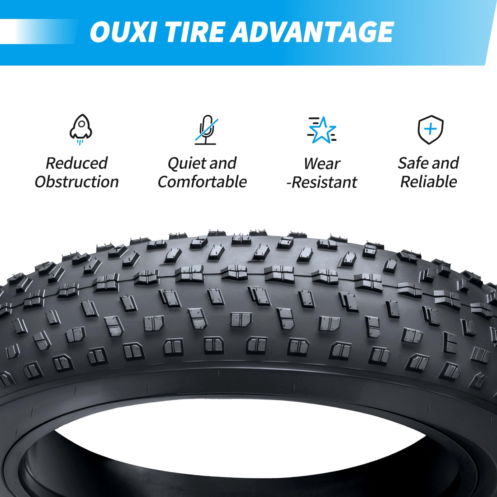 OUXI Camera d'Aria Fat Bike 20x4.0 E-Bike