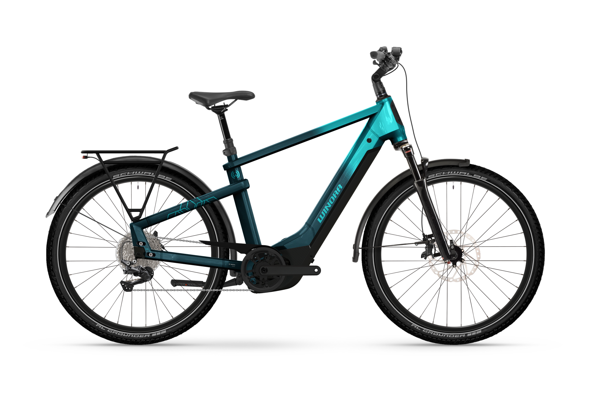 Winora Yakun X12 ebike trekking blu M 800Wh