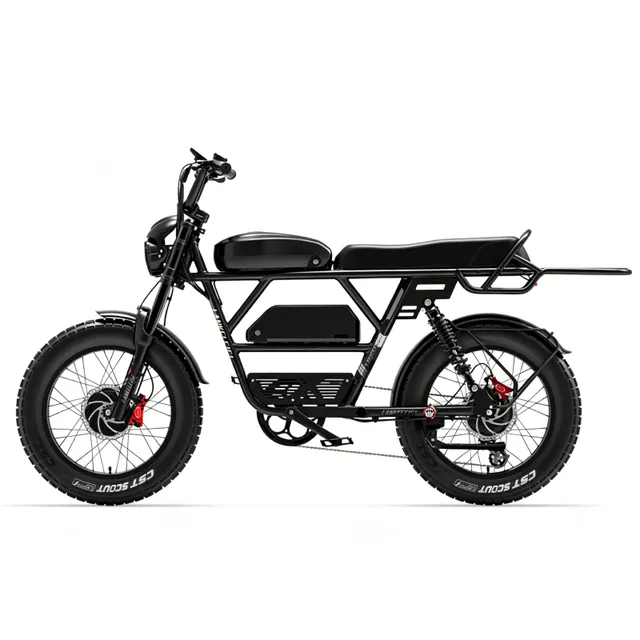 Lankeleisi X-Cavaliere Nero E-bike 2x1000W nera fat