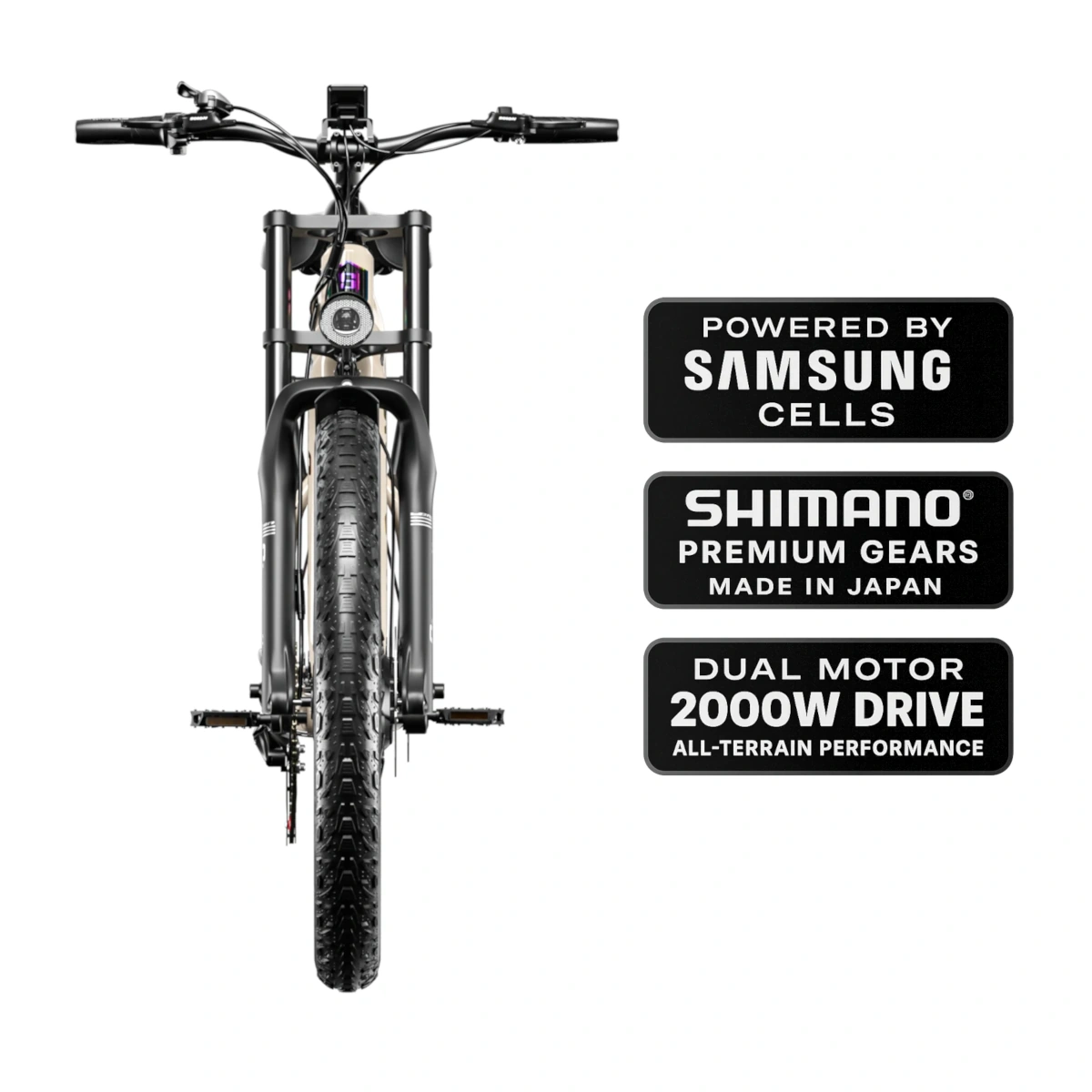 Shengmilo S700 PRO bici elettrica fat bike doppio motore 48V