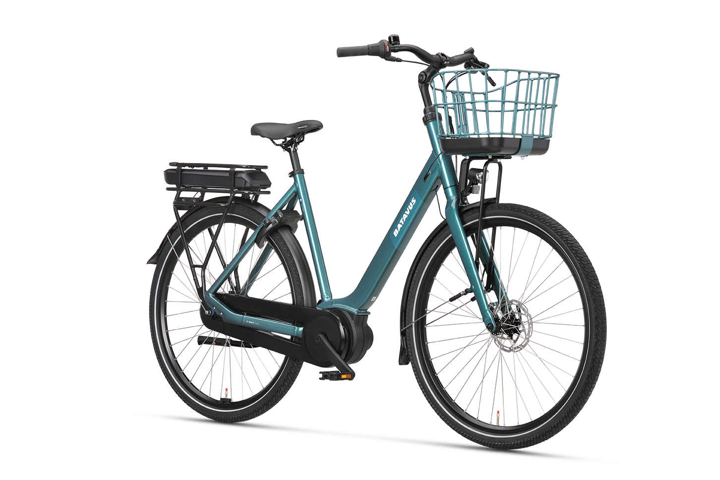 Batavus Altura CP City bici elettrica verde telaio basso