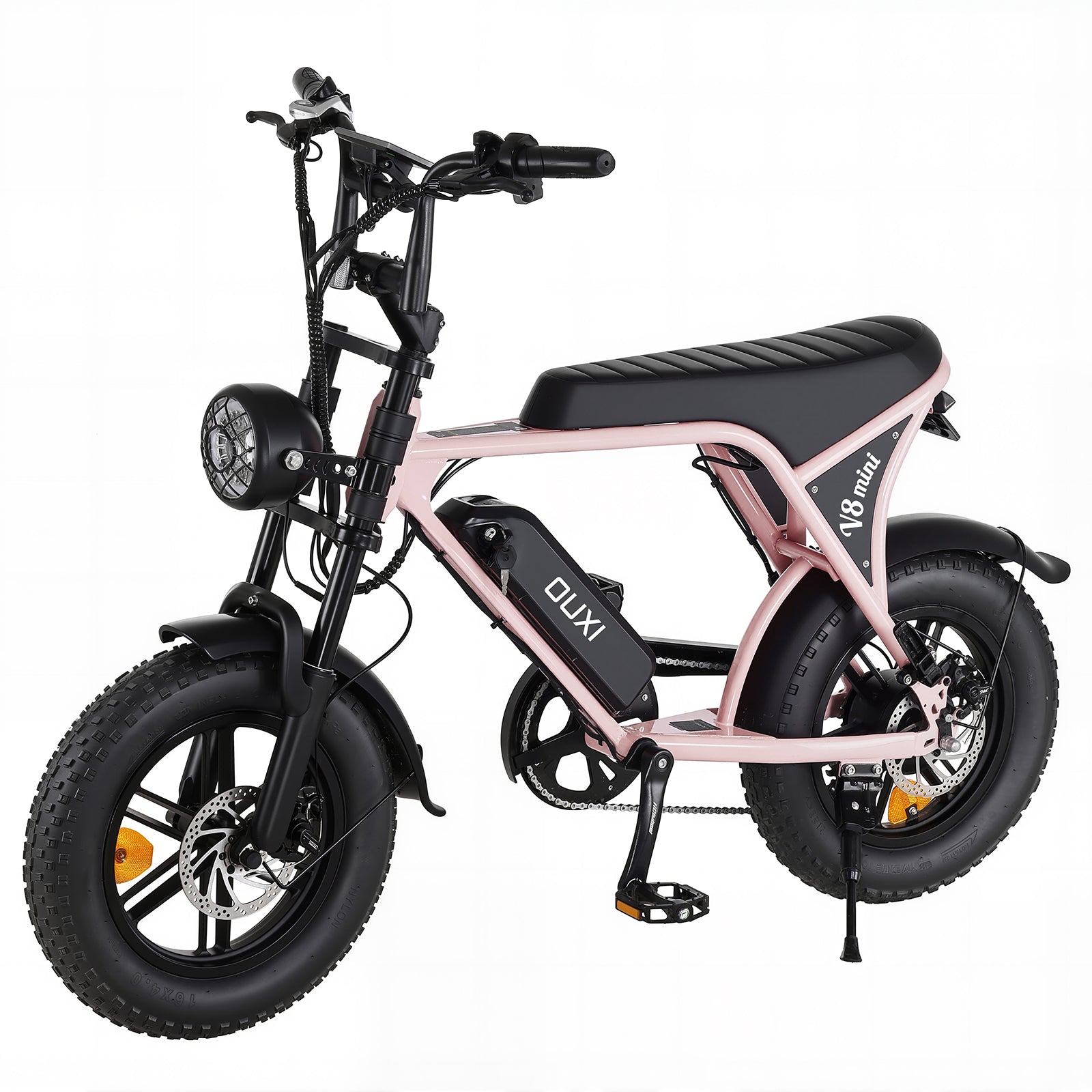 OUXI V8 Mini Fat Bike Elettrica 500W Nera 7 Marce