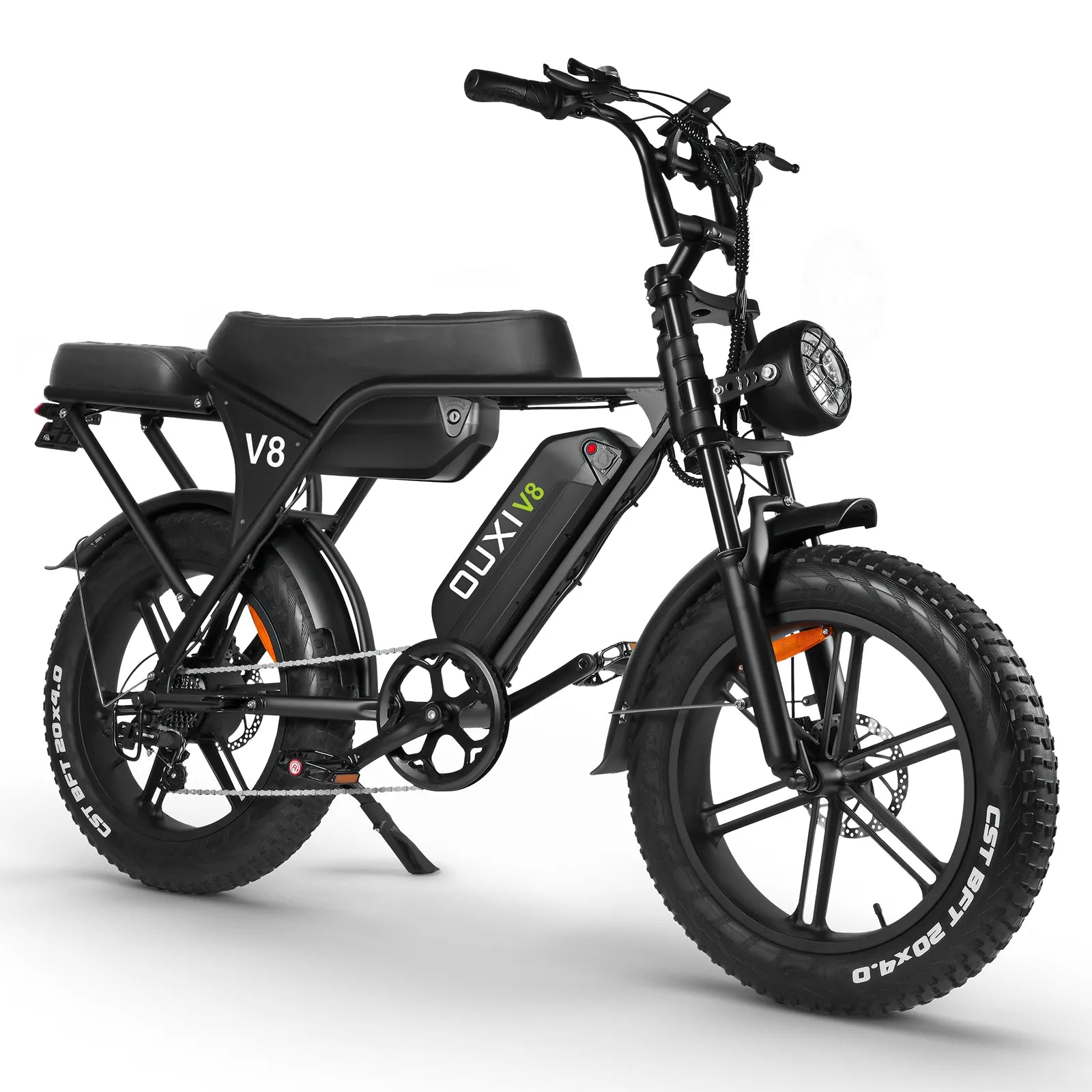 OUXI V8 Max 1500W Bici Elettrica Nera Doppia Batteria