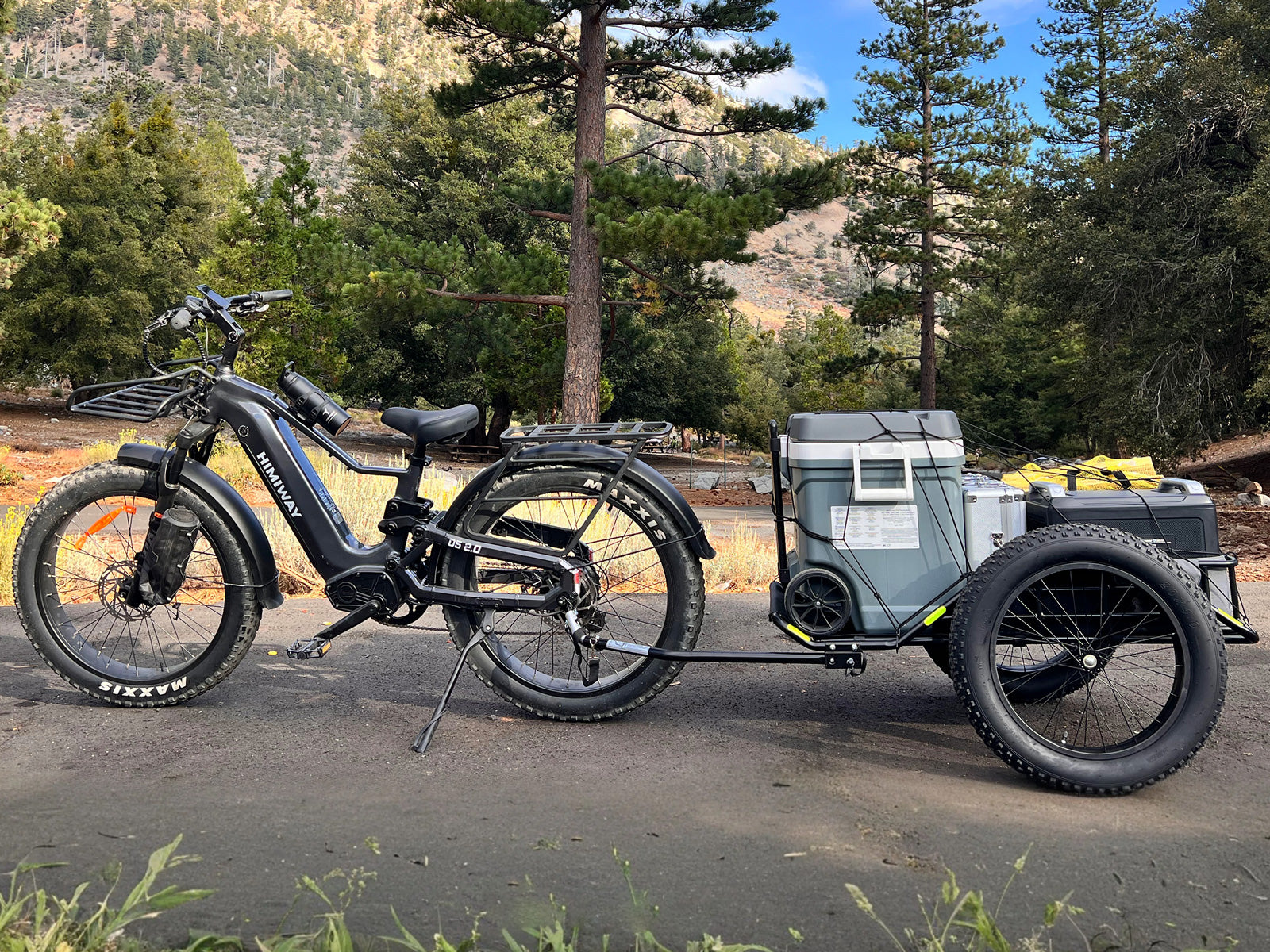Himiway Rimorchio Cargo Bici 60kg Acciaio 20"x4"