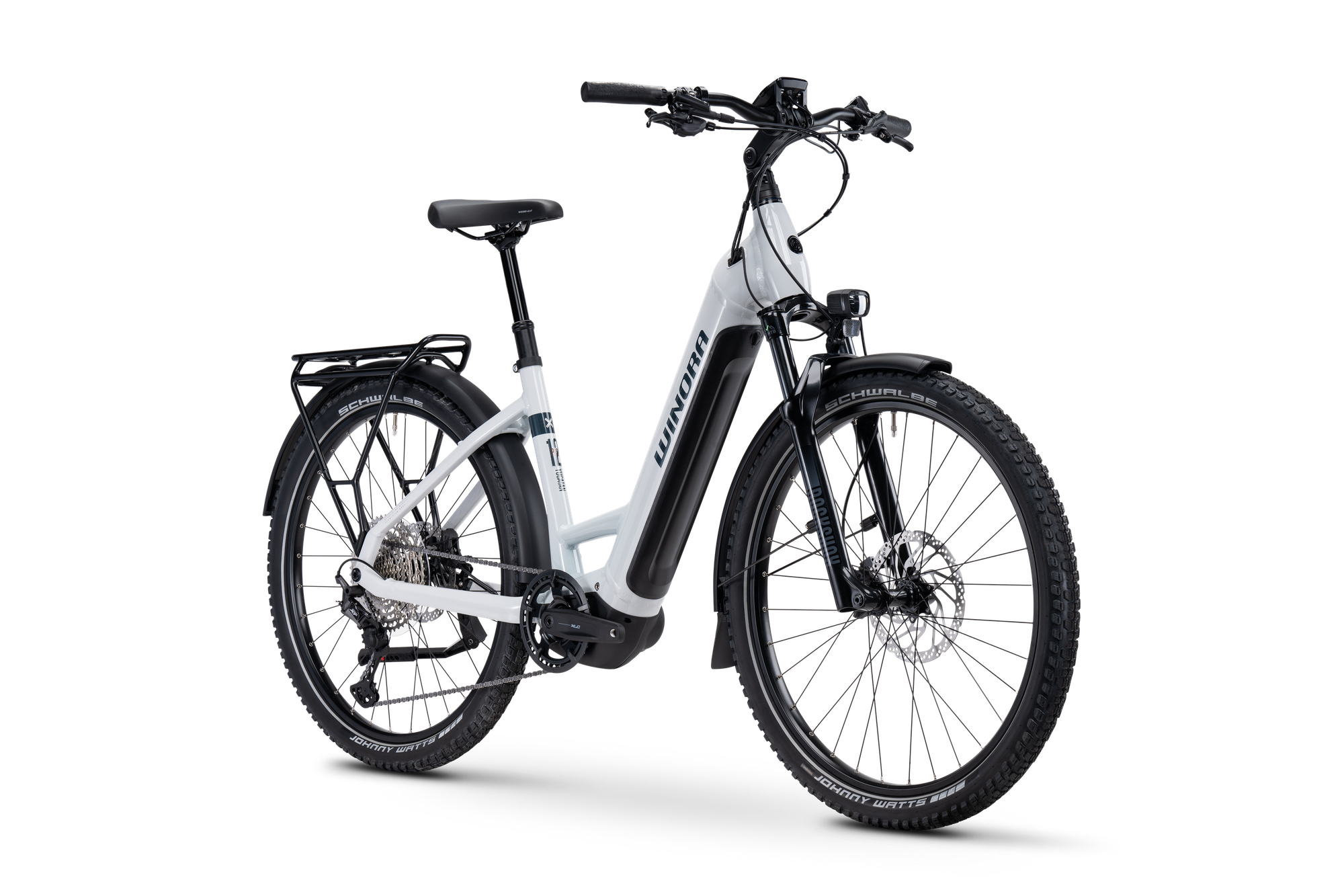 Winora Yucatan X12 Pro ebike telaio trekking 720Wh fumo