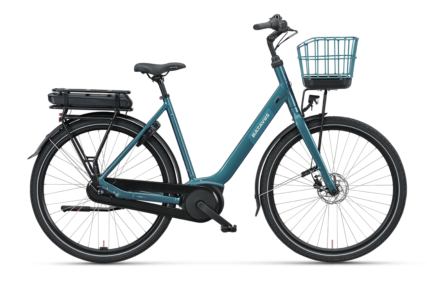 Batavus Altura CP City bici elettrica verde telaio basso
