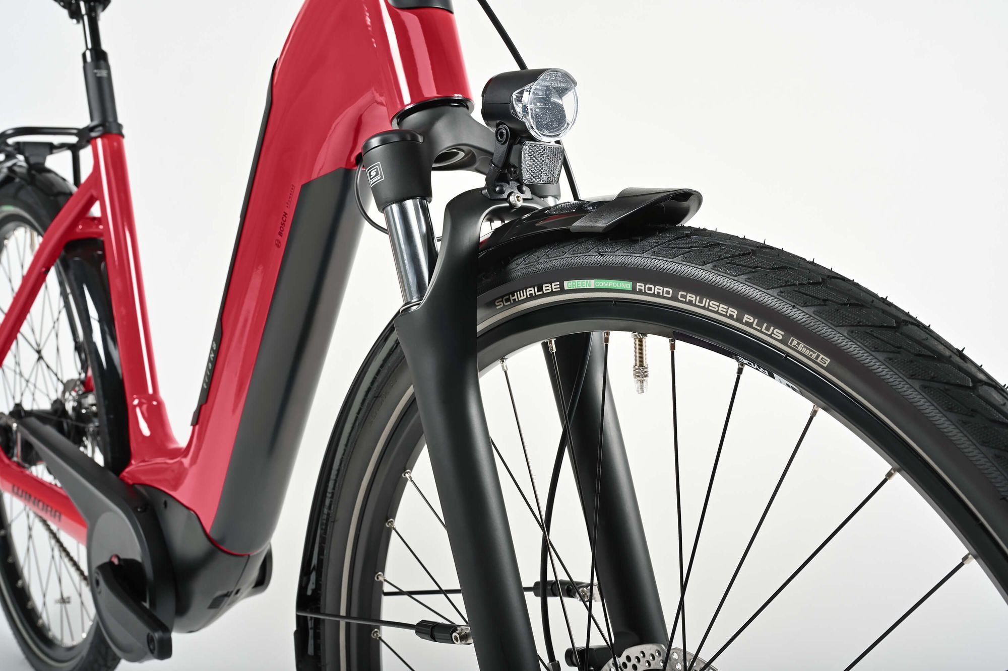 Winora Tria N8 Low bici elettrica city passo basso rossa