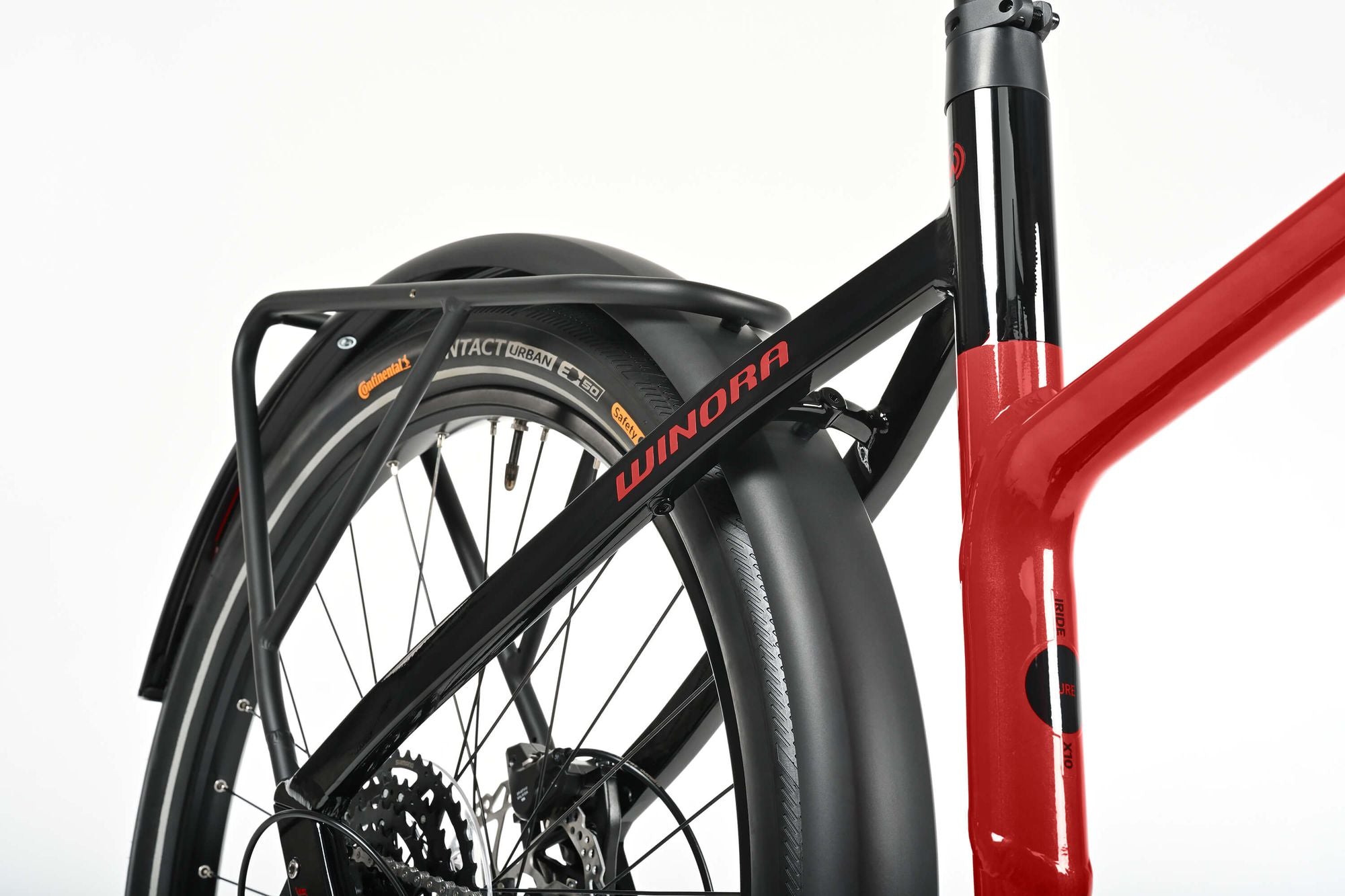 Winora iRide Pure X10 ebike city rossa M 400Wh
