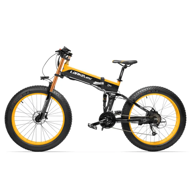 Lankeleisi XT750PLUS bici elettrica Green 250W fat bike trekking