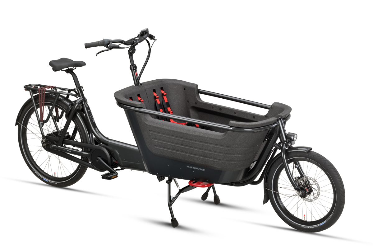 Batavus Fier 2 cargo bike elettrica nera Enviolo Uni