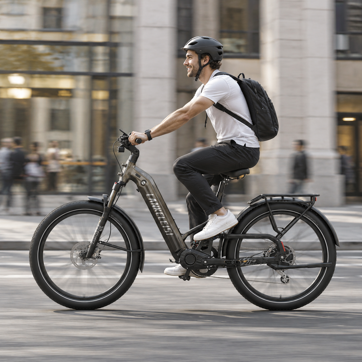 Lankeleisi KETT-8 E-bike Grigia Telaio Trekking