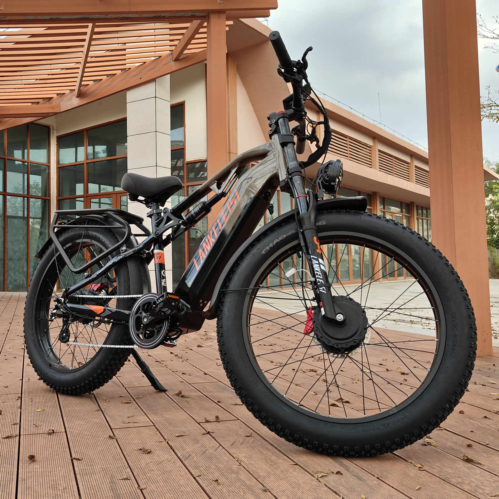 Lankeleisi MG800MAX E-bike 2X1000W Fat Bike Orange Doppio Motore