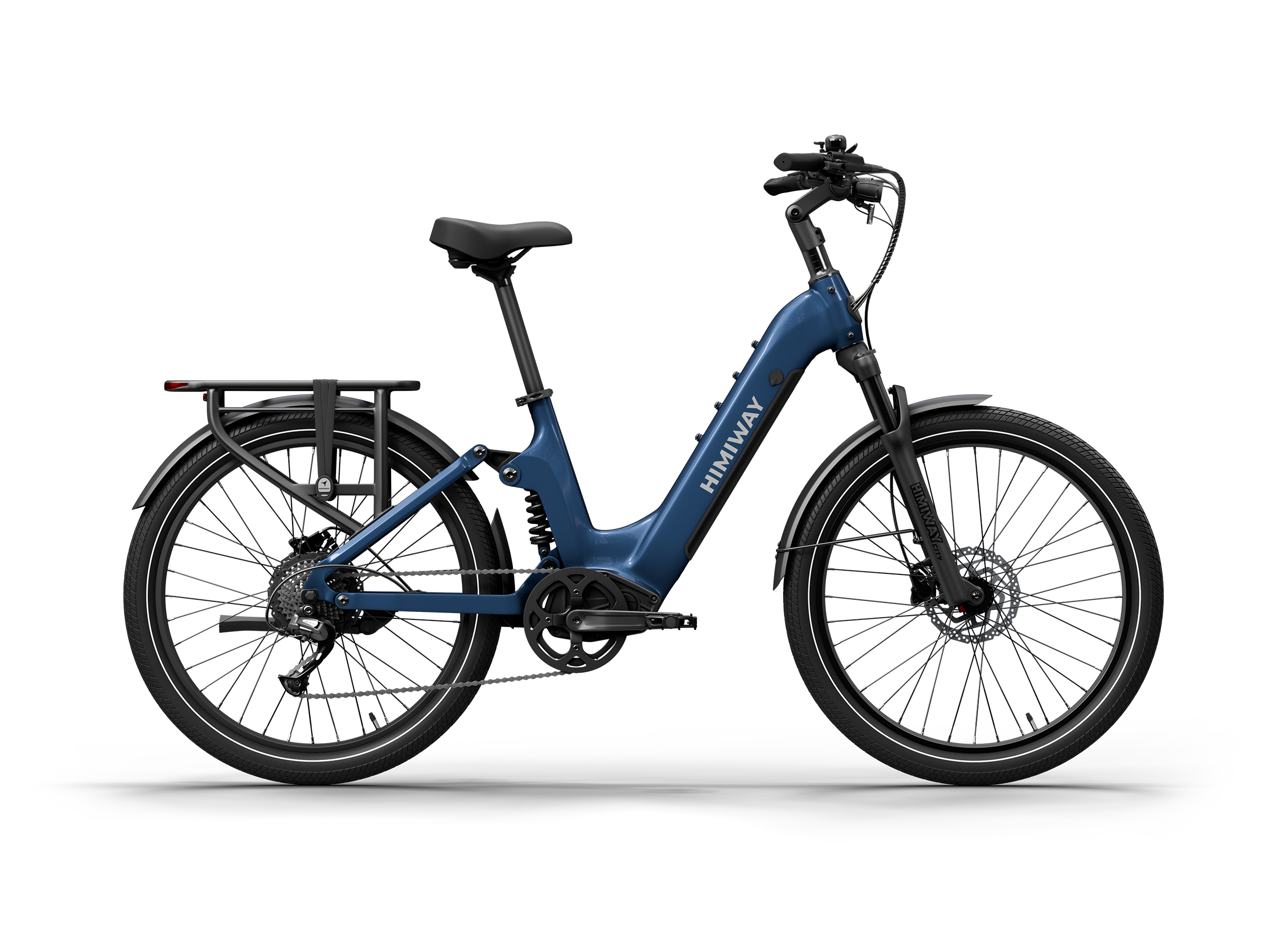 Himiway A7 Commuter Bici Elettrica Full Blu Notte Regular