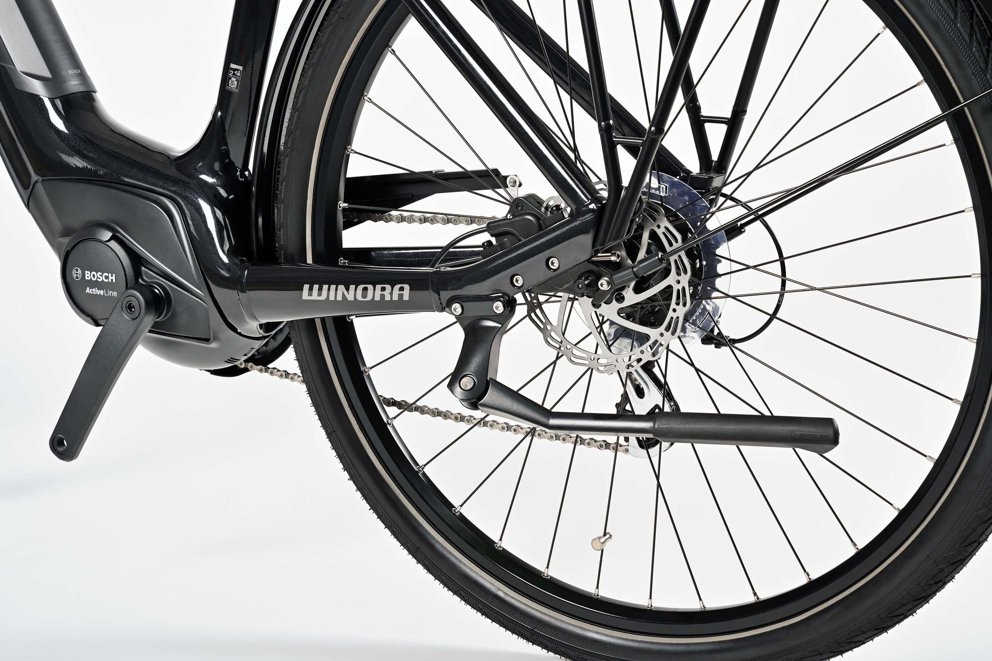 Winora Tria X7 Low bici elettrica telaio city nero 500Wh