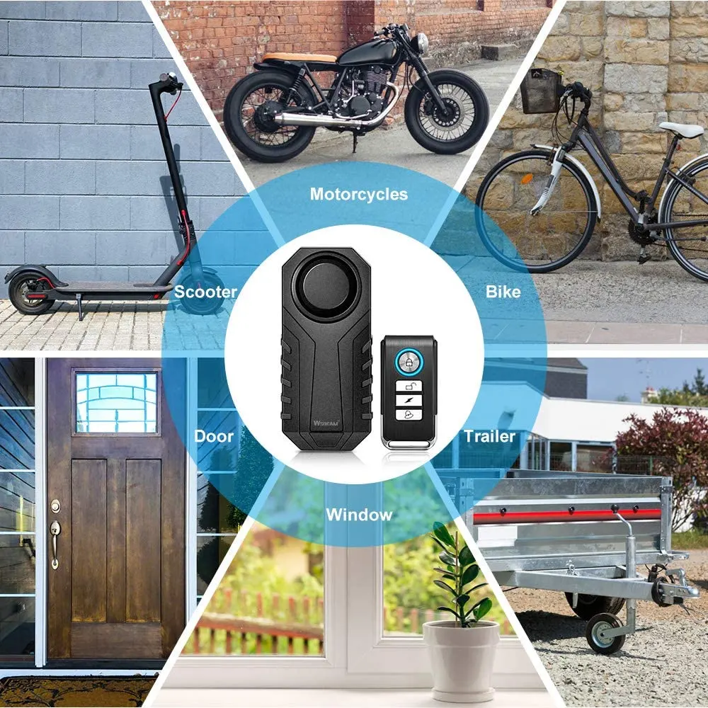 Shengmilo Accessories antifurto bici wireless 113dB con telecomando