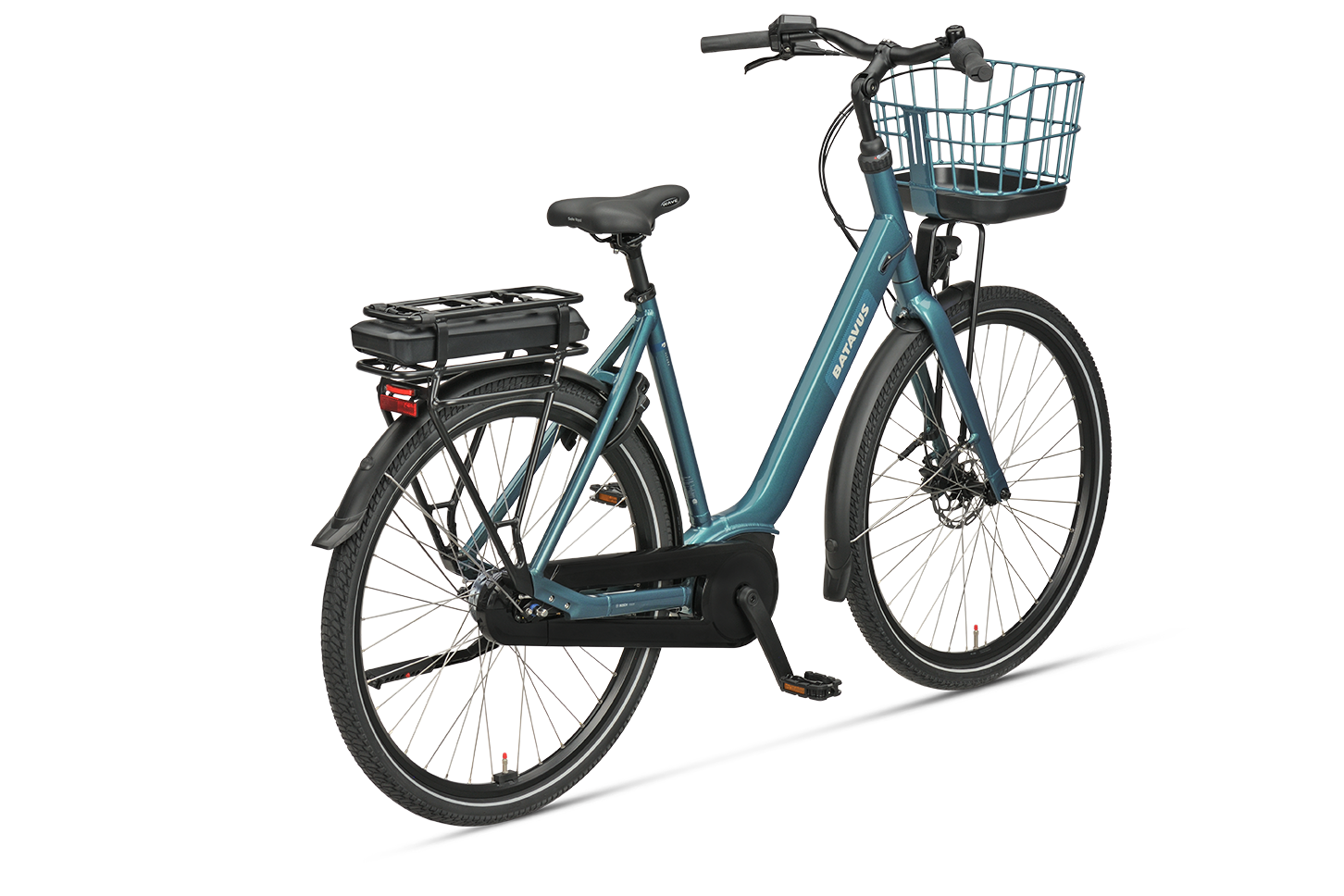Batavus Altura CP City bici elettrica verde telaio basso