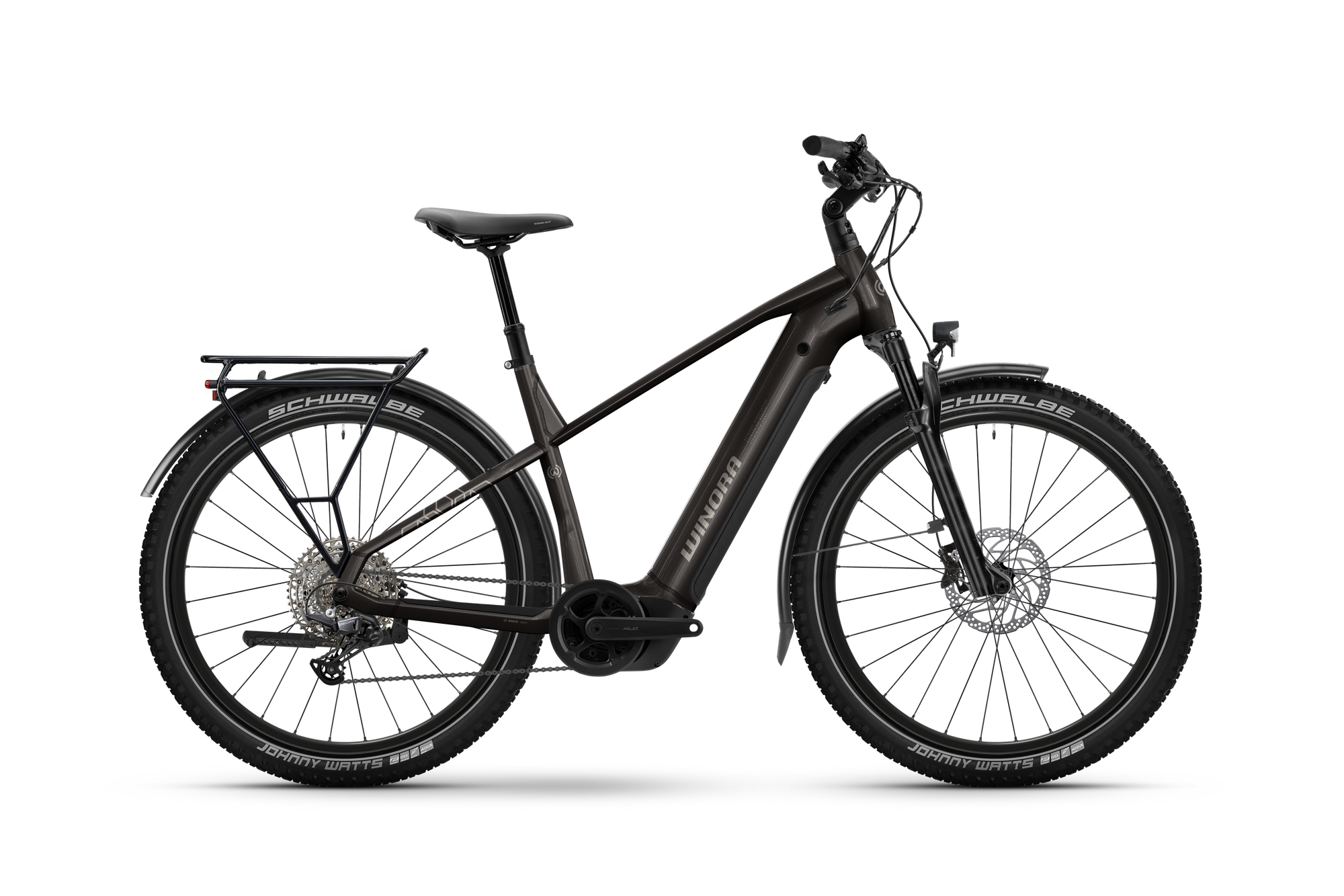 Winora Yucatan X12 Pro ebike telaio trekking 800Wh marrone