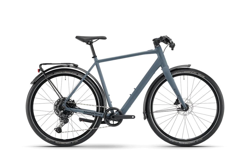 Winora E-Flitzer bici elettrica telaio alto grigia 16,5kg