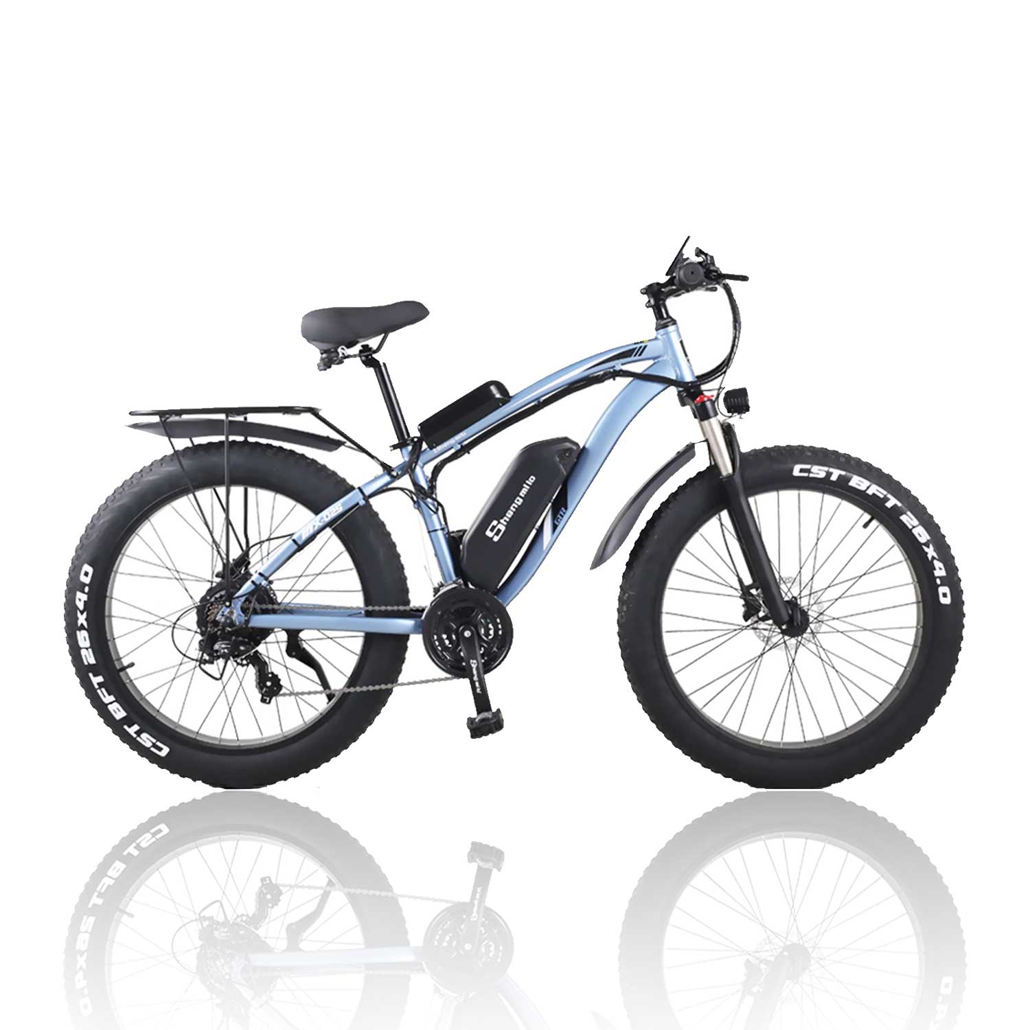 Shengmilo MX02S bici elettrica fat bike blu 48V 17Ah
