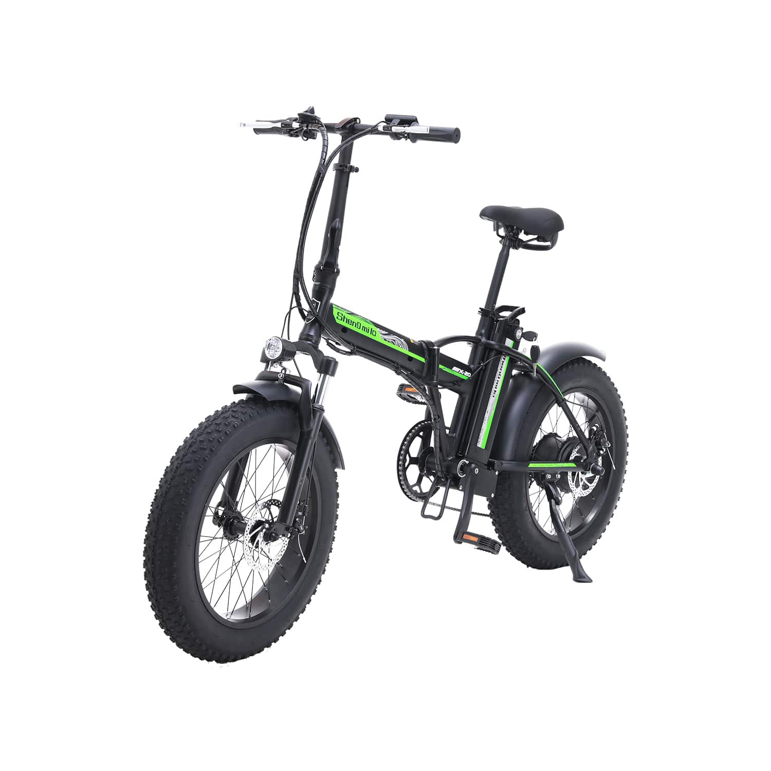 Shengmilo MX20 bici elettrica pieghevole nera fat urbana