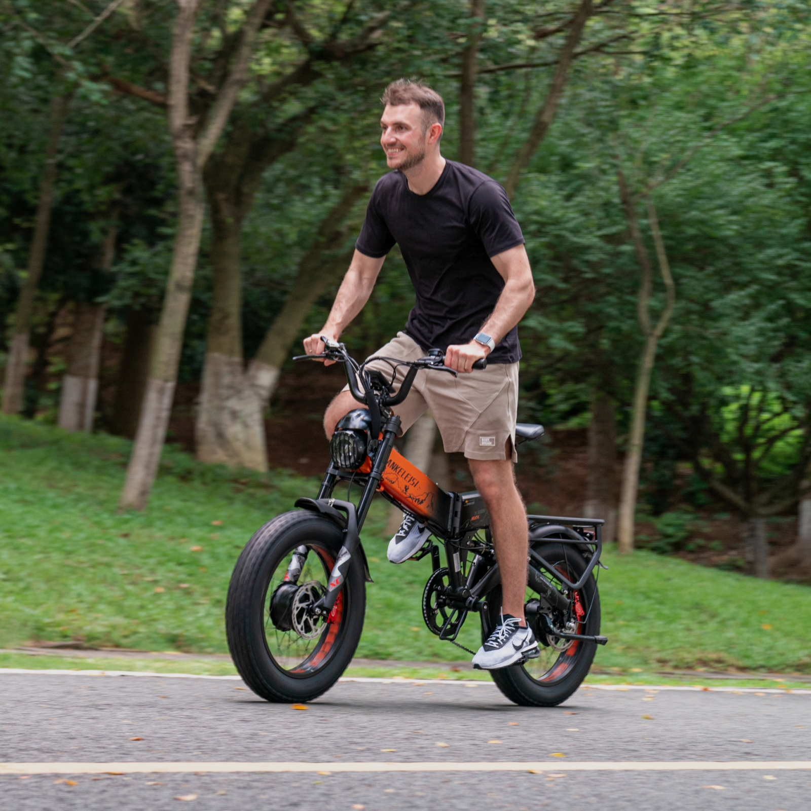 Lankeleisi X3000MAX E-bike 2x1000W grigia fat