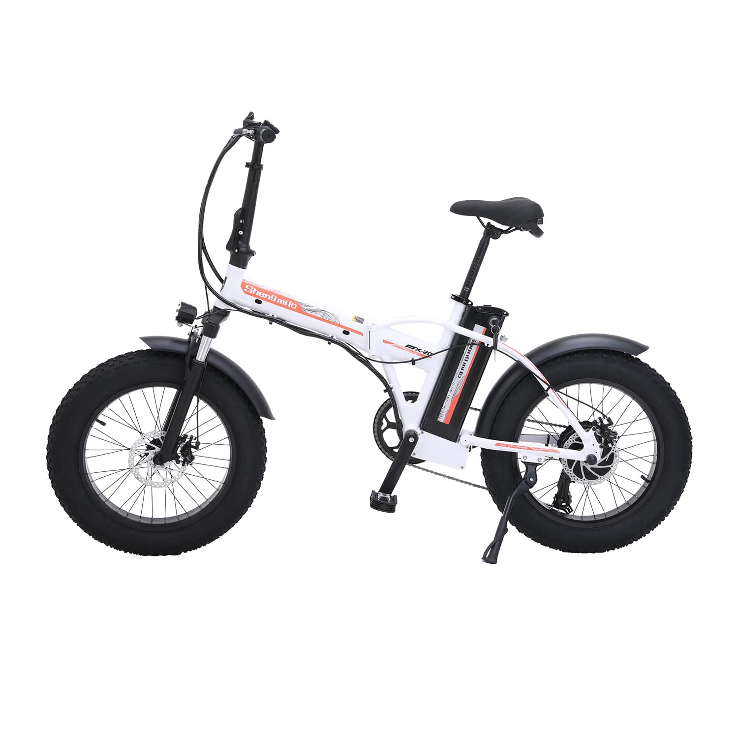 Shengmilo MX20 bici elettrica pieghevole bianca 20" fat