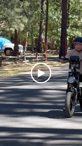 OUXI V8 Mini Fat Bike Elettrica 500W Nera 7 Marce